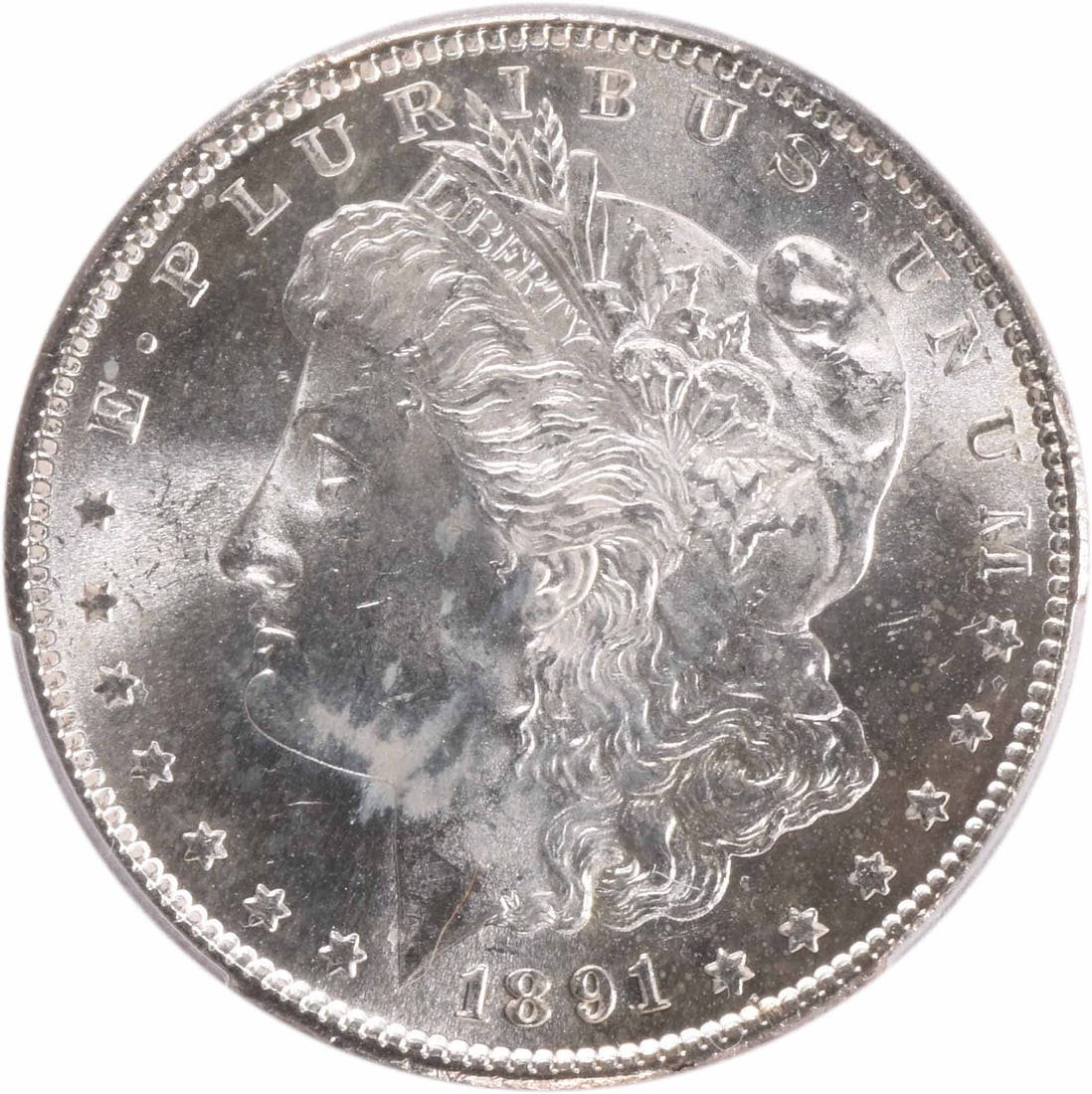 PCGS 1891-S Morgan Silver Dollar MS64 - 2