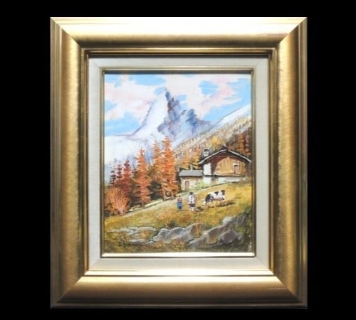 Landscape Guerriero Rocco Alpine Hut Oil Painting Signed Framed Italian: Landscape Guerriero Rocco Alpine Hut Oil Painting Signed Framed Italian This listing features Landscape Guerriero Rocco Alpine Hut Oil Painting Signed Framed Italian. Item specifics are provided