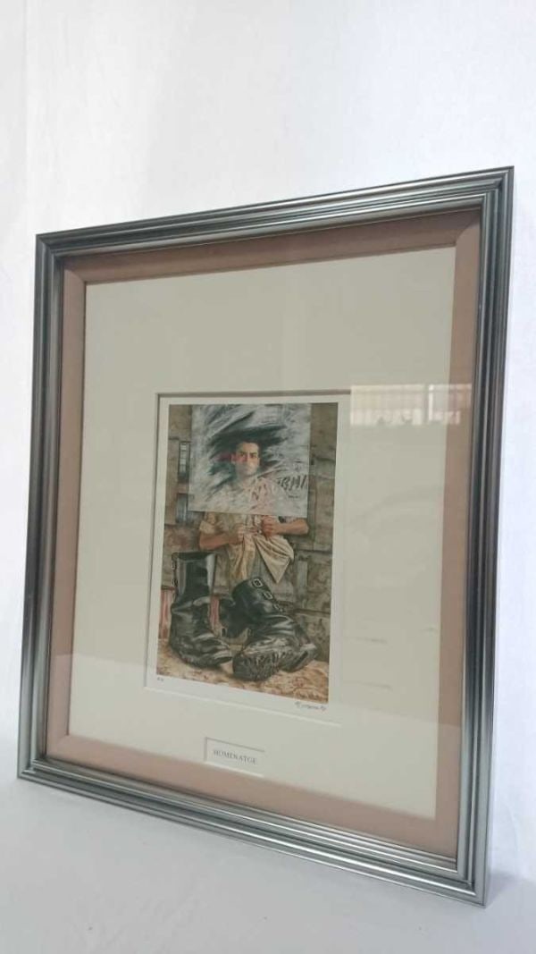 PA Manolo Fuster "Homenatge" 1994 Signed Lithograph Spanish Contemporary Art - 2