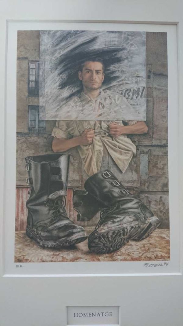 PA Manolo Fuster "Homenatge" 1994 Signed Lithograph Spanish Contemporary Art - 4