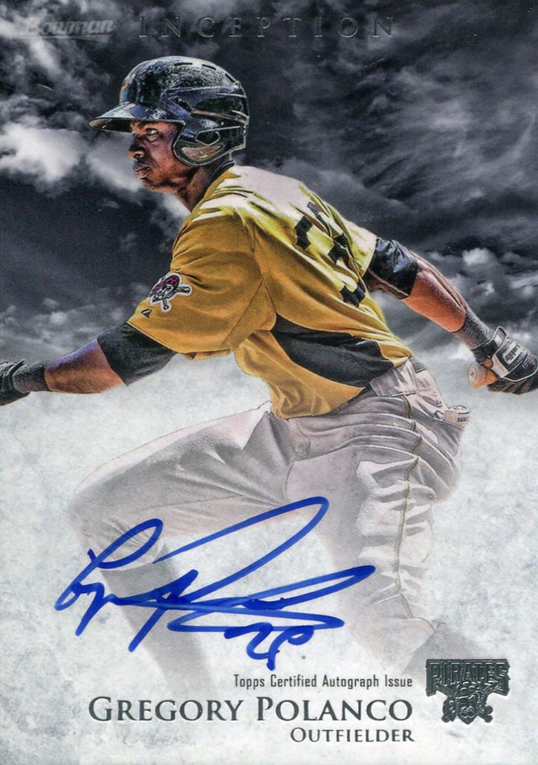 Card Gregory Polanco Autographed 2013 Bowman Inception: Card Gregory Polanco Autographed 2013 Bowman Inception This listing features Card Gregory Polanco Autographed 2013 Bowman Inception. Item specifics are provided below. Item Specifics: Signed in blue