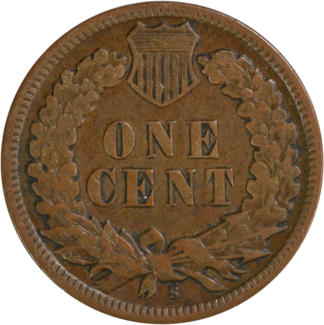 Uncertified 1908-S Indian Cent VF - 2