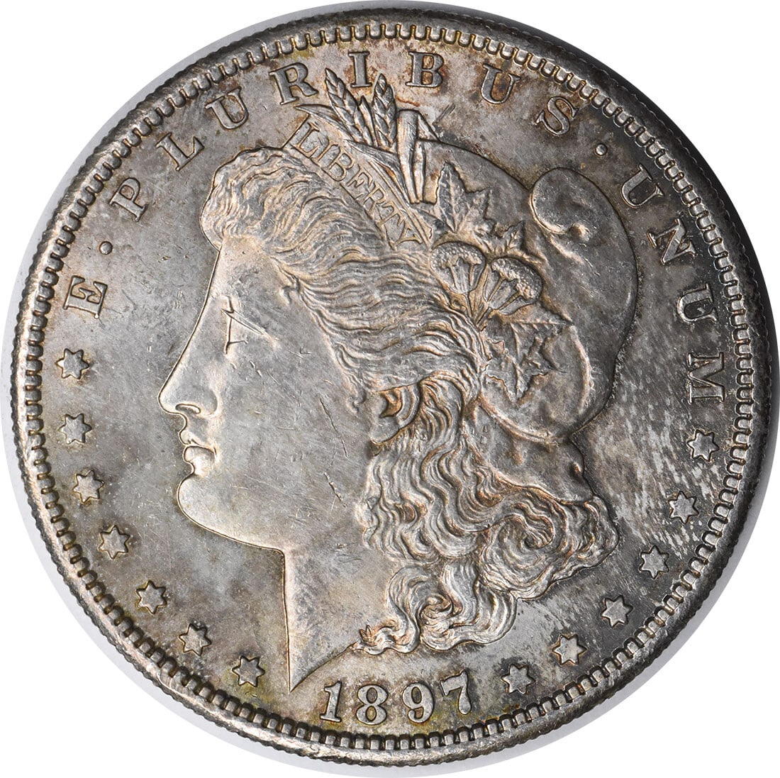 Uncertified 1897-S Morgan Silver Dollar Choice BU Toned (1 of 2)