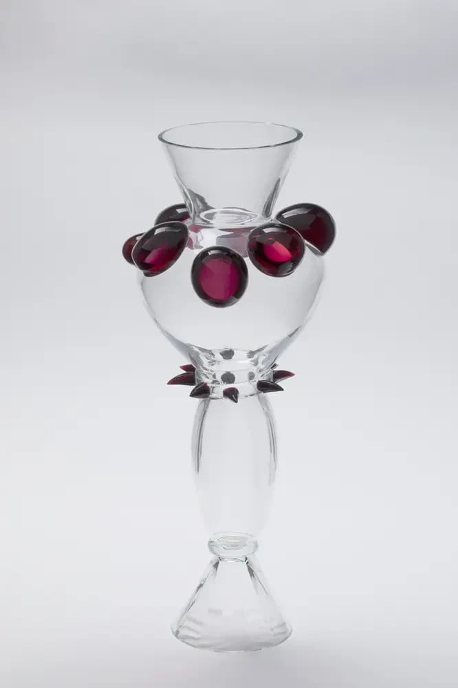 59cm x 25cm - Borek Sipek glass object - signed - 1989 A/ P original (1 of 12)