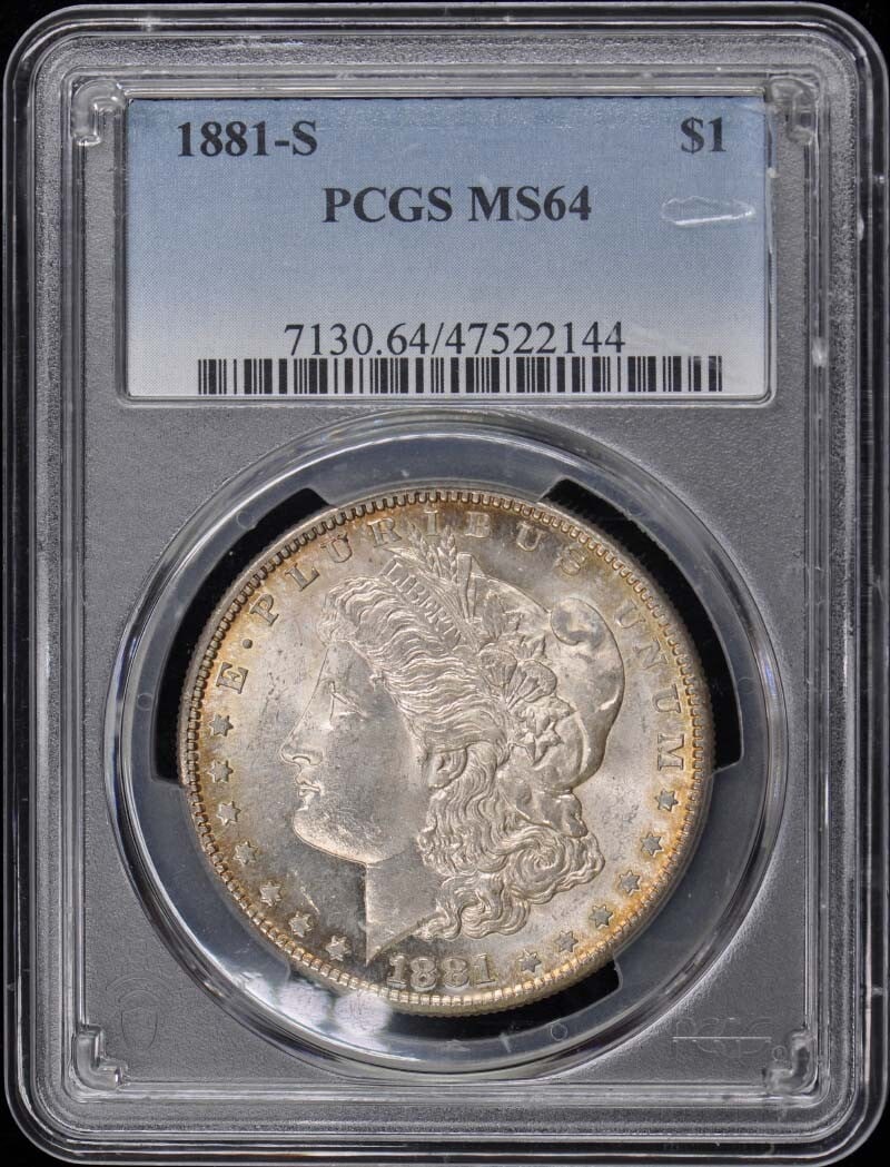 MS64 1881-S $1 Morgan Dollar PCGS (1 of 1)