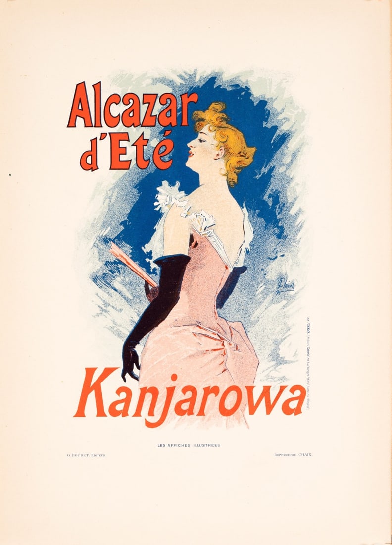 1896 Alcazar Dt Kanjarowa Jules Cheret For Les Affiches Illustrees - 3