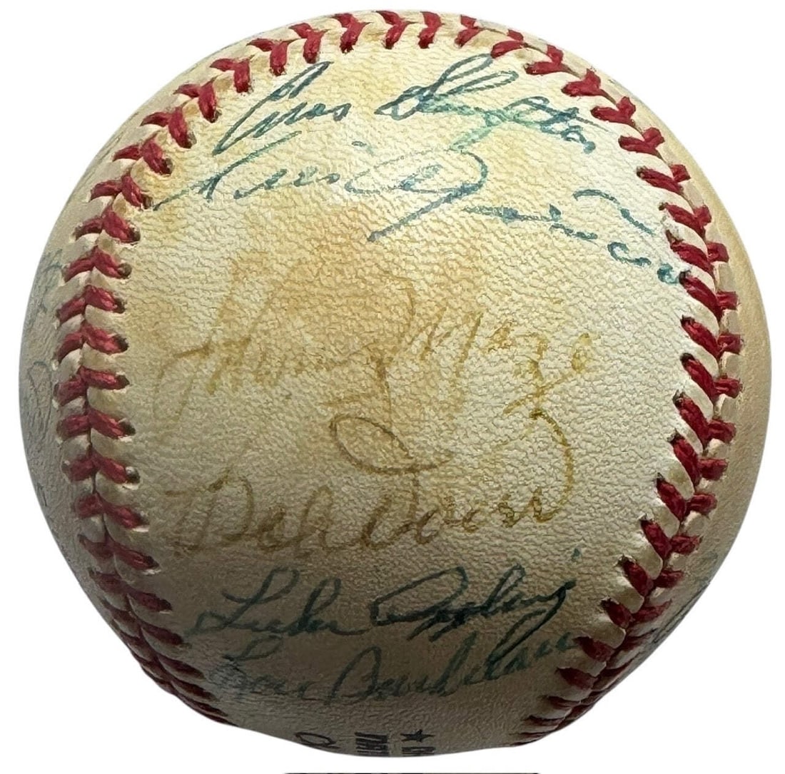 (JSA) MLB Hall Of Famers Autographed Official Baseball - 5