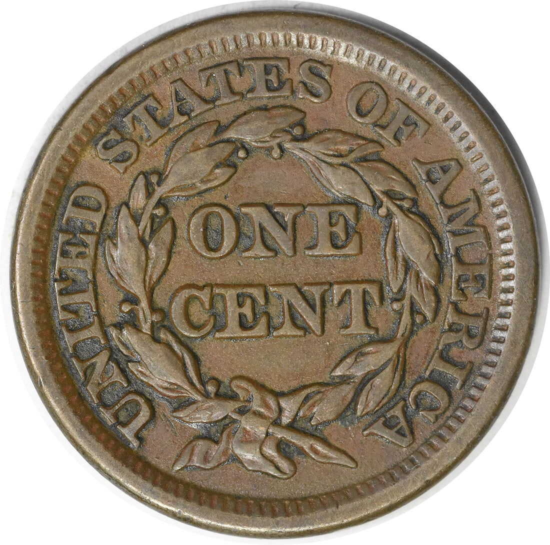 Uncertified 1847 Large Cent EF - 2