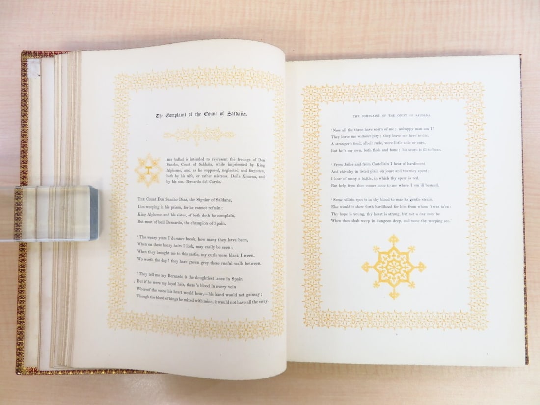 Ornamentation Ancient Spanish Ballads J.G. Lockhart 1st Edition 1841 Owen Jones - 7