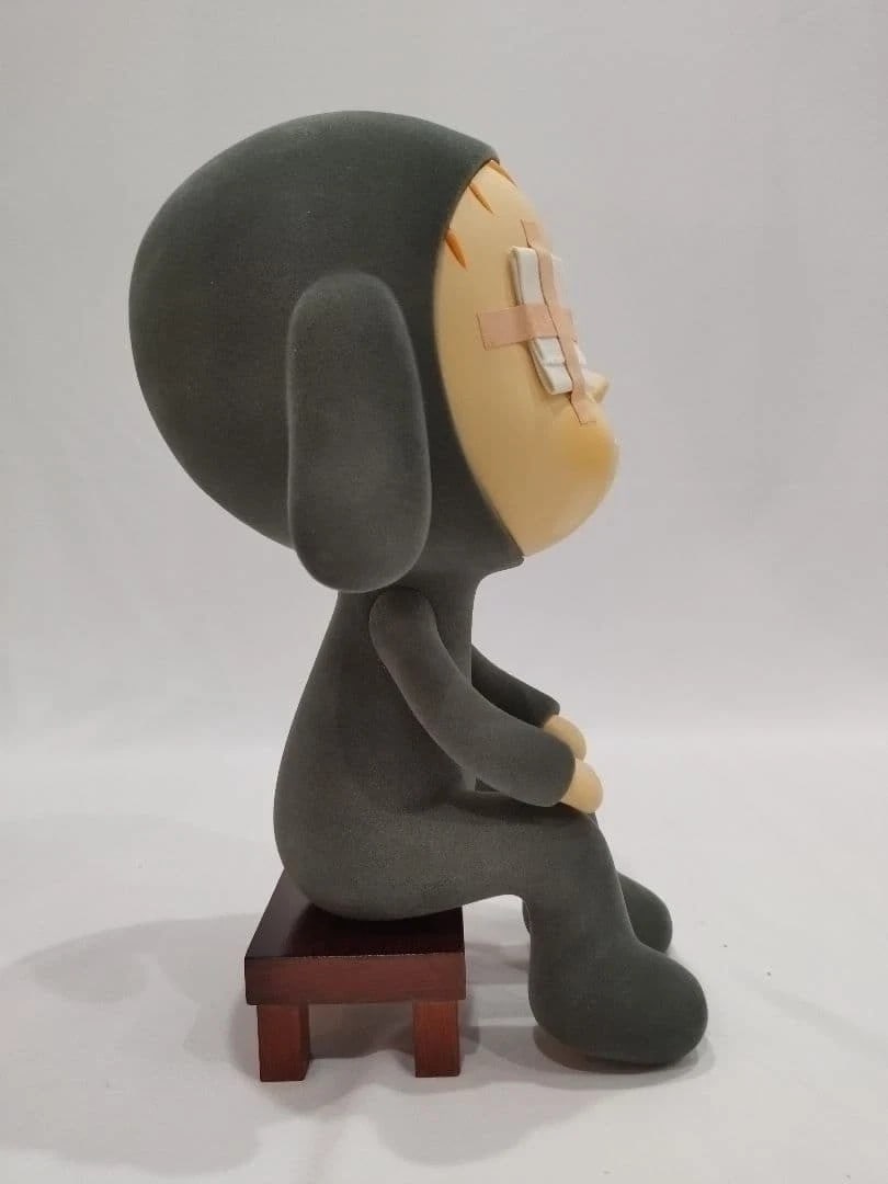Sculpture Yoshitomo Nara Mini Thinker mixed media 28cm Art Collectible - 5