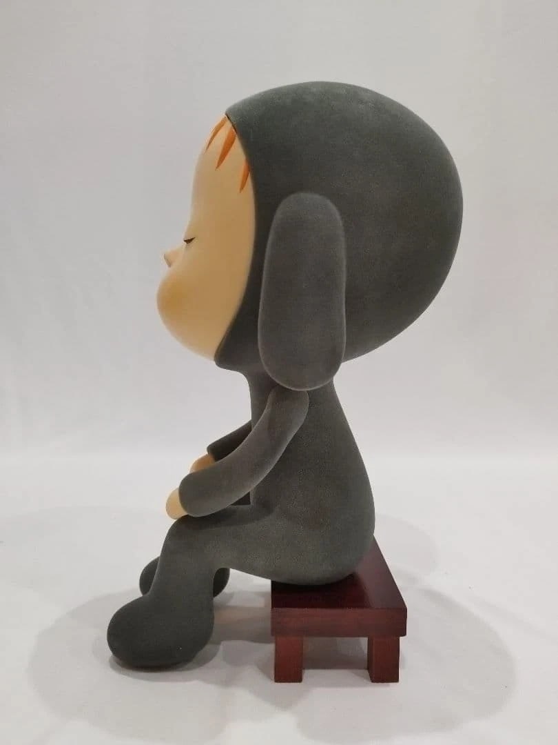 Sculpture Yoshitomo Nara Mini Thinker mixed media 28cm Art Collectible - 7
