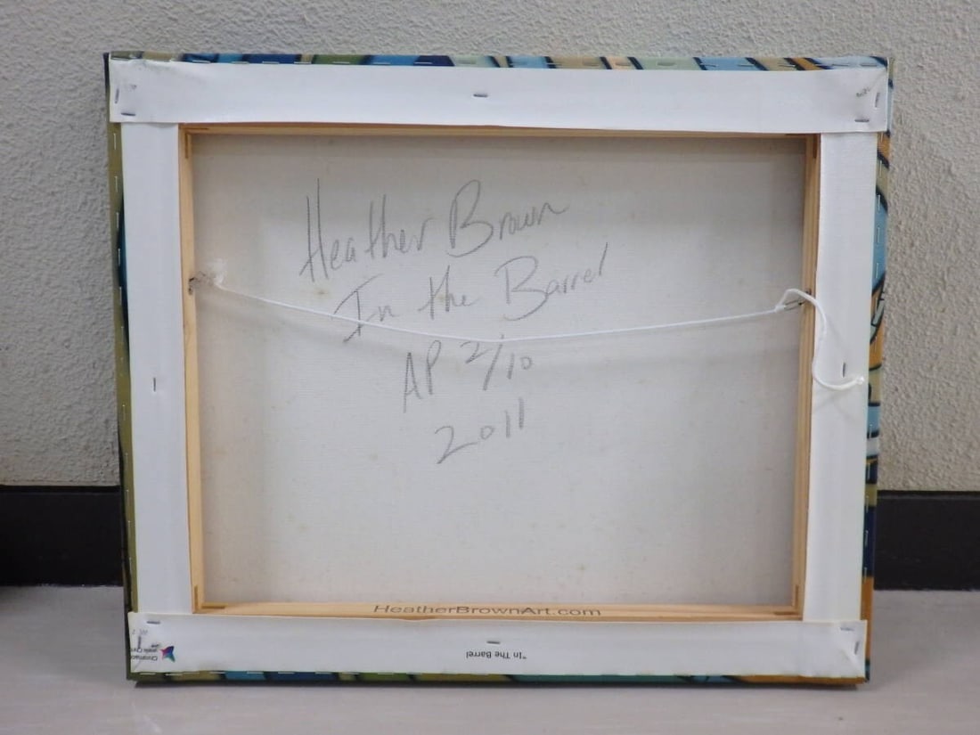 Painting Heather Brown In the Barrel AP 2/ 10 2011 Giclee Canvas Print - 7