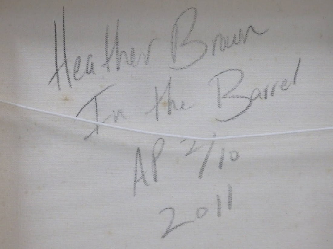 Painting Heather Brown In the Barrel AP 2/ 10 2011 Giclee Canvas Print - 8