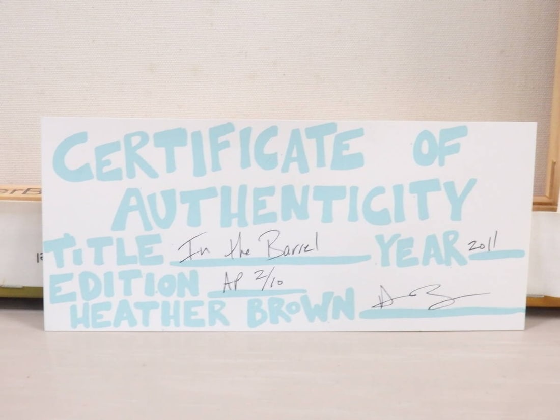 Painting Heather Brown In the Barrel AP 2/ 10 2011 Giclee Canvas Print - 9