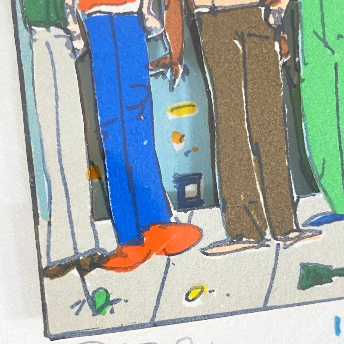 Framed James Rizzi "THE BOYS" 3D Silkscreen Edition Autographed - 6