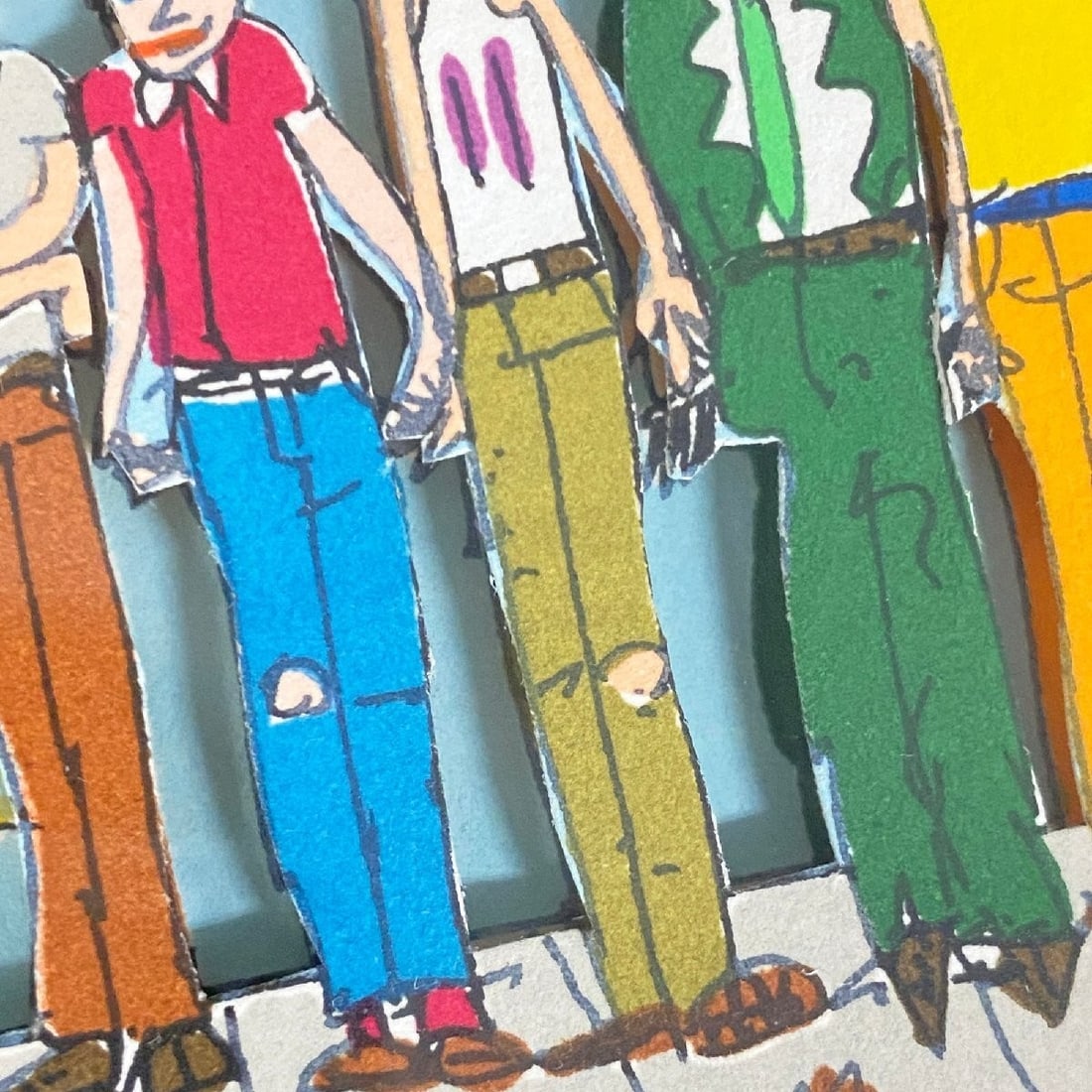 Framed James Rizzi "THE BOYS" 3D Silkscreen Edition Autographed - 7