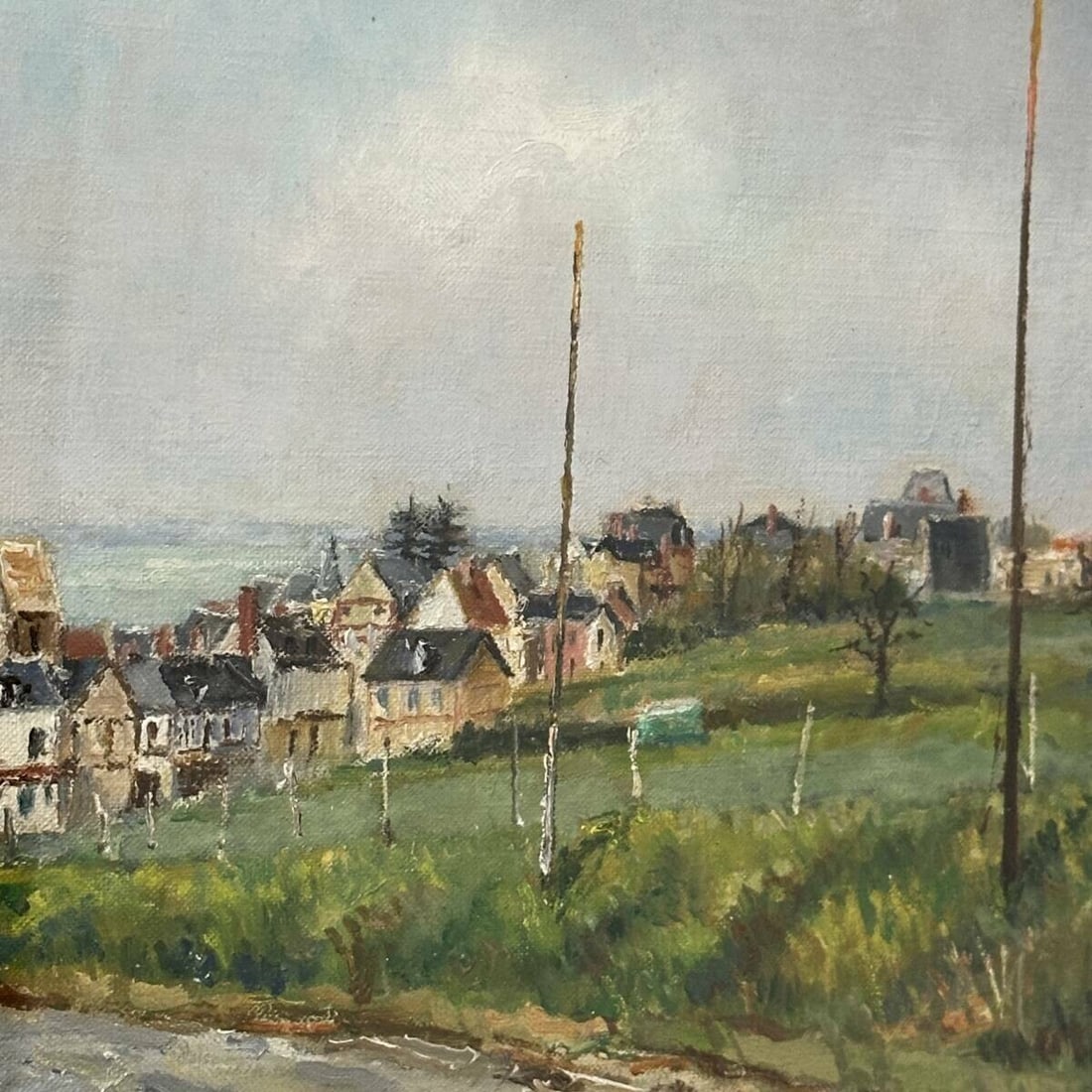 Framed Charles Pollaci (France) Original Painting Oil on Canvas Signed - 3