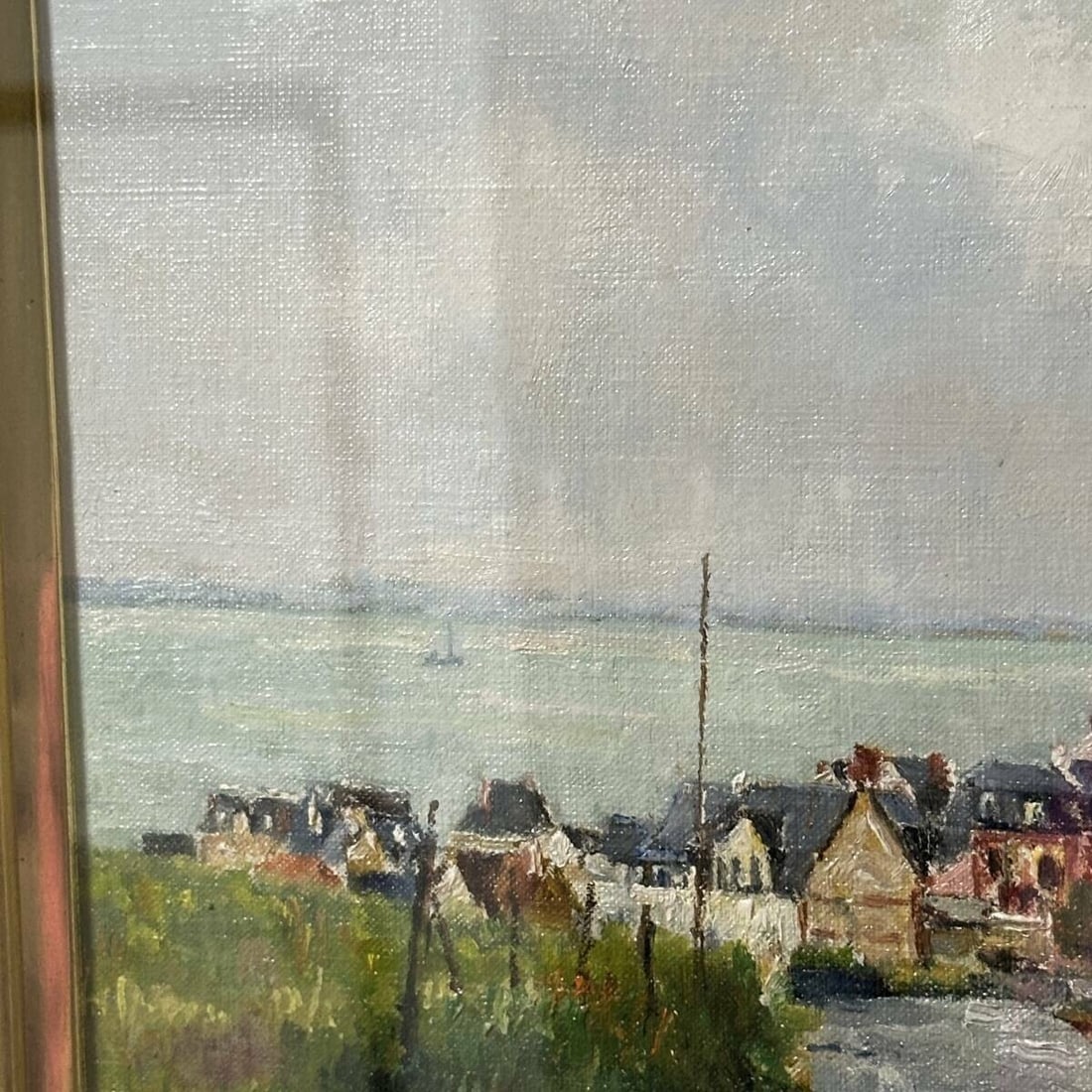 Framed Charles Pollaci (France) Original Painting Oil on Canvas Signed - 4