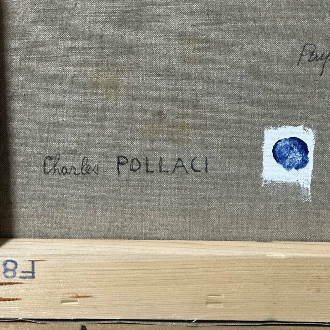 Framed Charles Pollaci (France) Original Painting Oil on Canvas Signed - 6