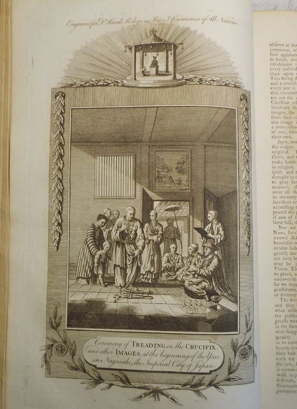 Japan William Hurd Religious Rites Customs of All Nations Illustrated 1790 Folio - 10