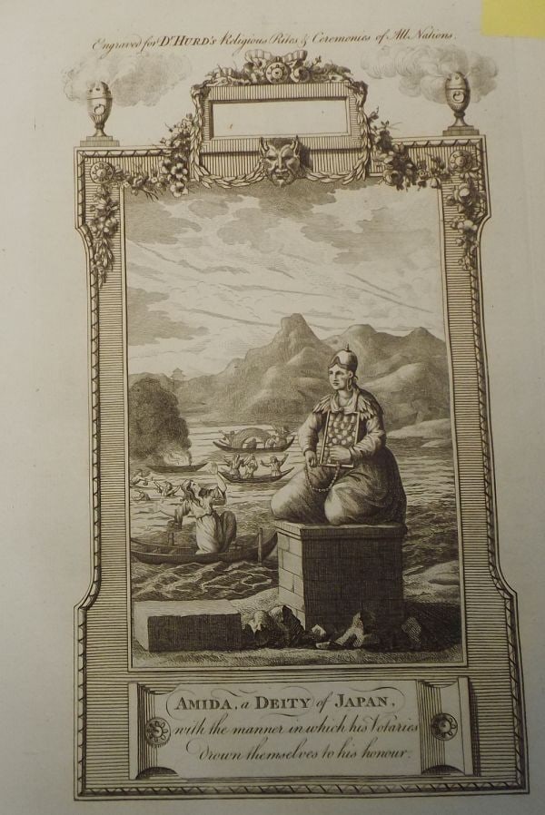 Japan William Hurd Religious Rites Customs of All Nations Illustrated 1790 Folio - 5