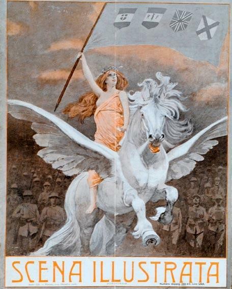 1900 Scena Illustrata Arts Literature Theatre Music Pegasus By Giuseppe Anichini (1 of 1)