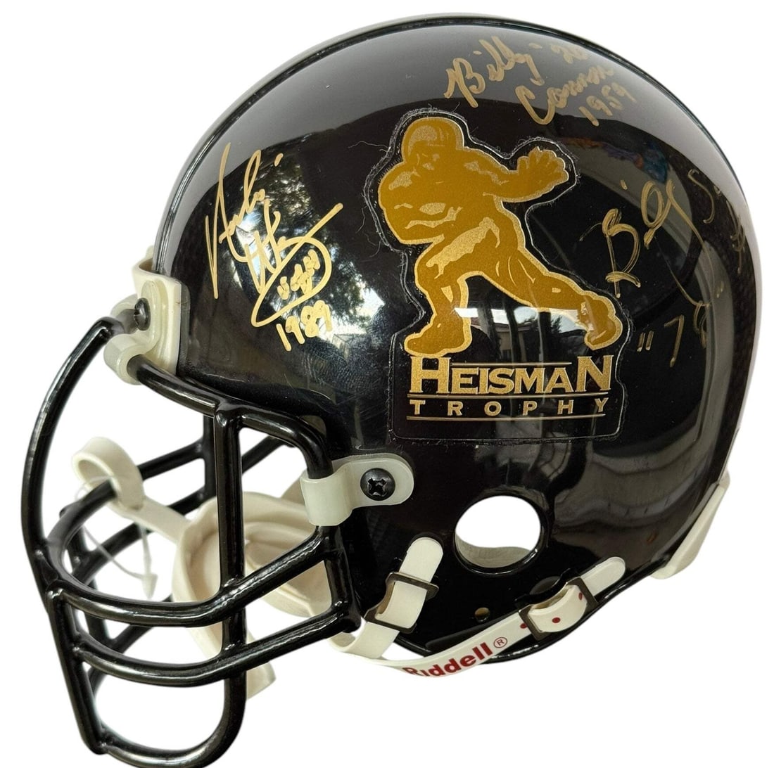 Helmet Heisman Trophy Winners Multi Signed Mini - 2