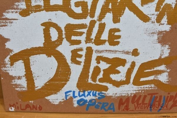 Slipcase Wolf Vostell FLUXUS OOERA 2 LP Set 1984 Multhipla Records Silk Screen - 7