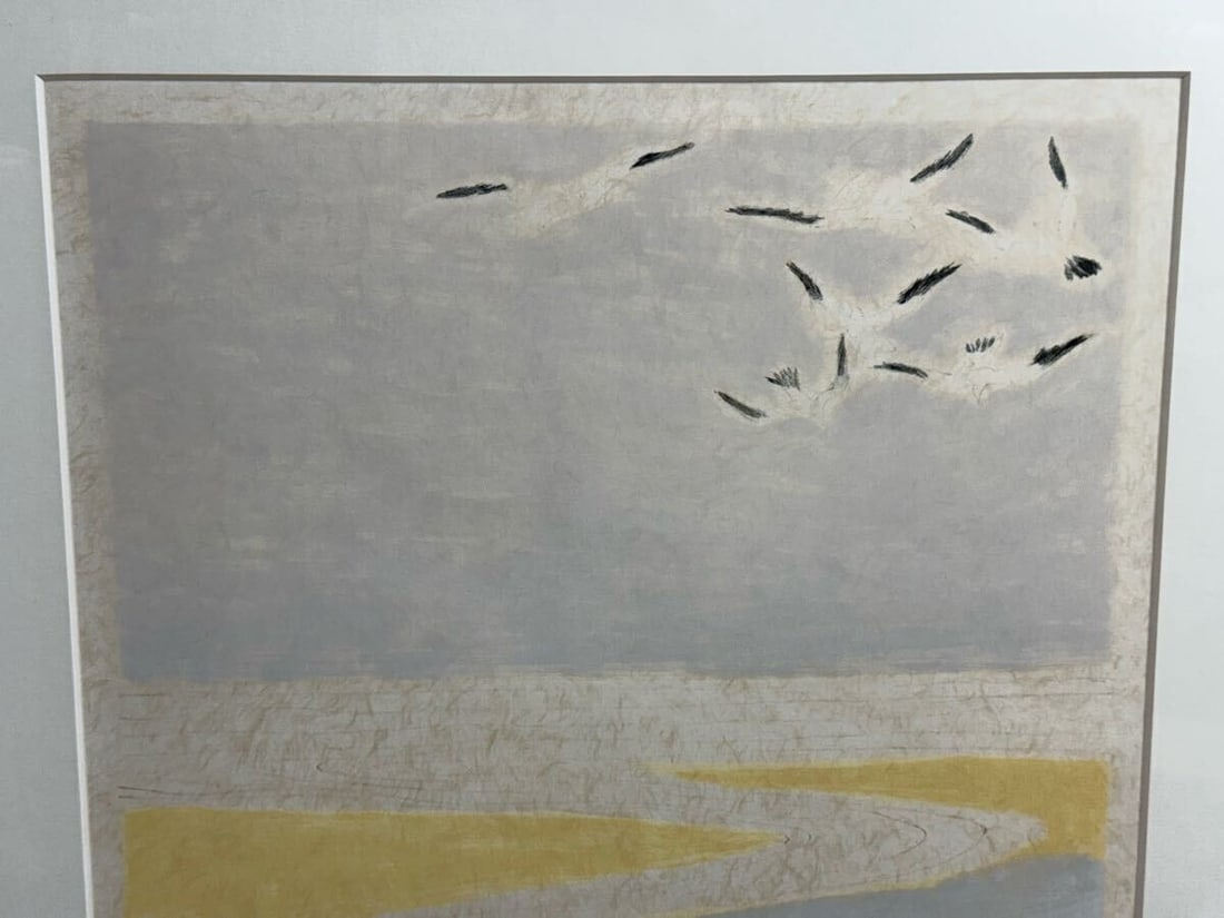 Framed Authentic Andre Brasilier Lithograph "Flanders Coast" Signed - 3