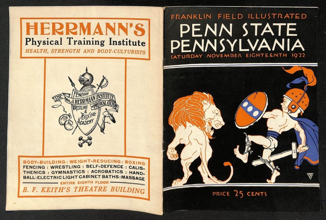 203317 Vintage 11/ 18/ 1922 College Football Program Penn State vs. Pennsylvania - 4