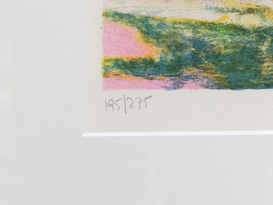 Print Jacques Carel (France) Lithograph 195/ 275 Signed Vintage Art - 3