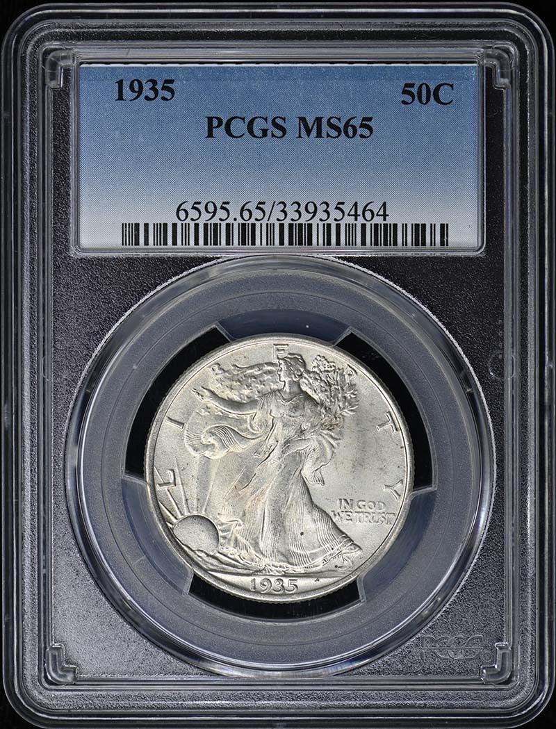 MS65 1935 50C Walking Liberty Half Dollar PCGS: MS65 1935 50C Walking Liberty Half Dollar PCGS This listing features MS65 1935 50C Walking Liberty Half Dollar PCGS. Item specifics are provided below. Item Specifics: Certification: PCGS Certificatio