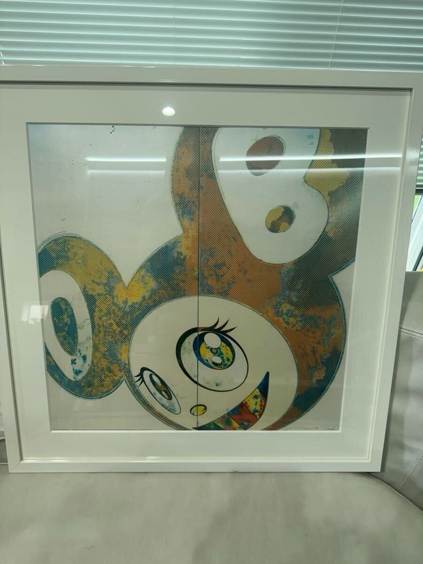 Framed Takashi Murakami "And Then" Offset Lithograph ED 300 Signed and - 2
