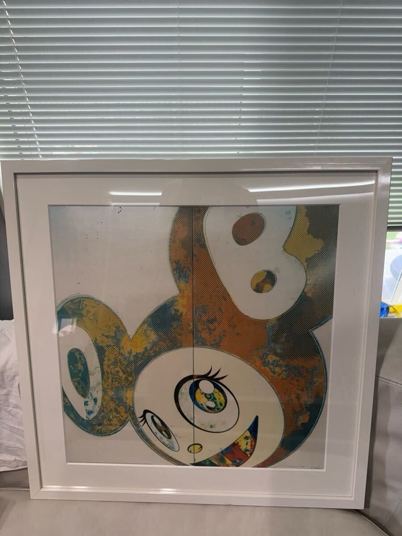 Framed Takashi Murakami "And Then" Offset Lithograph ED 300 Signed and - 8
