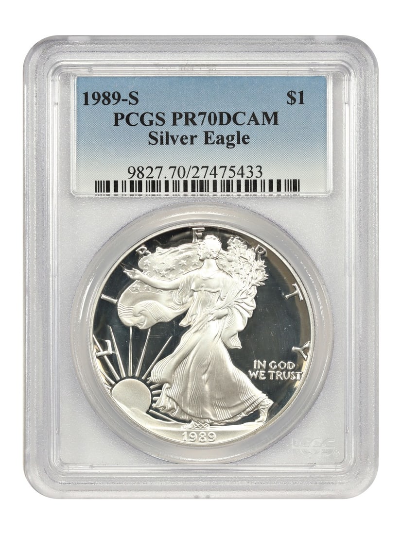 Silver Eagles - 1989-S $1 Silver Eagle PCGS PR70DCAM (1 of 4)