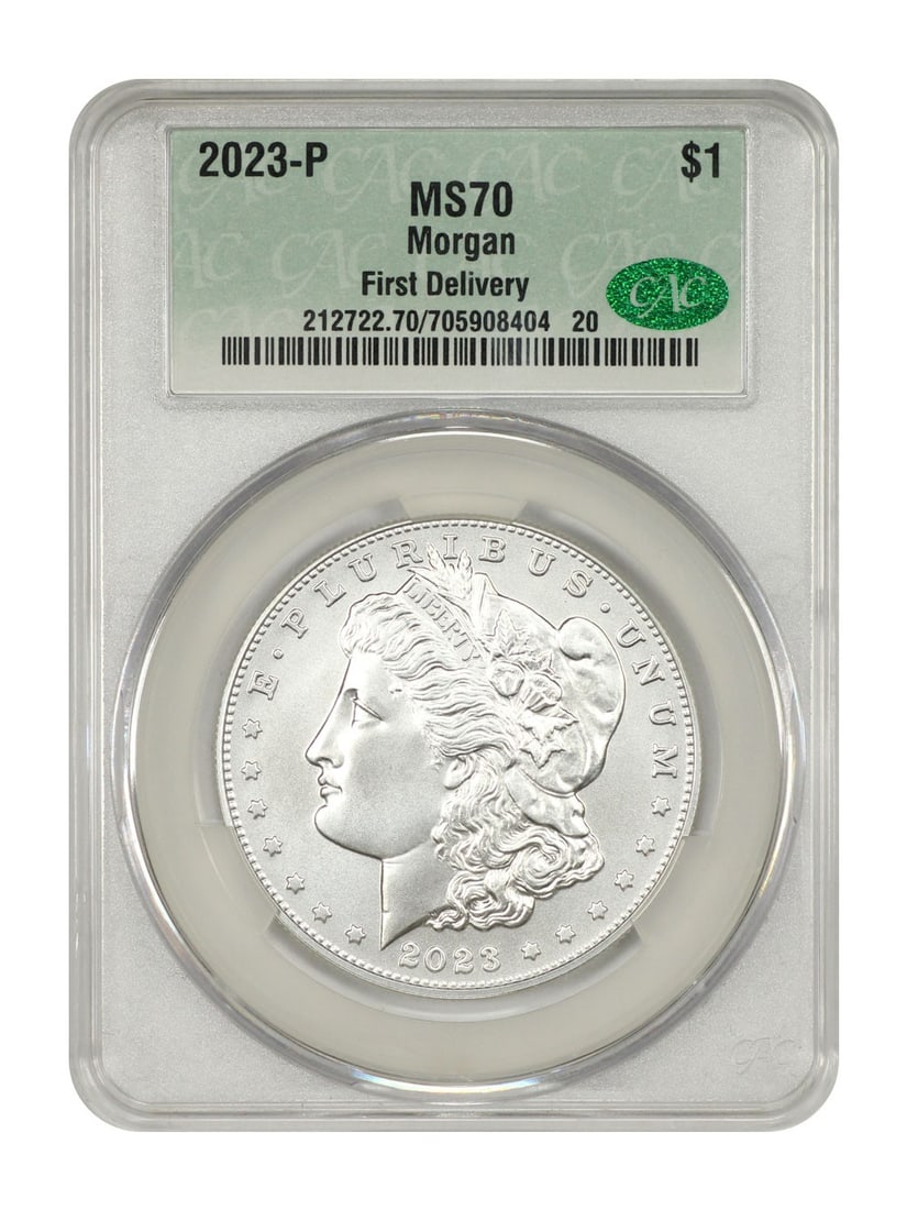 Delivery) 2023-P $1 Morgan Dollar CACG MS70 (First (1 of 4)