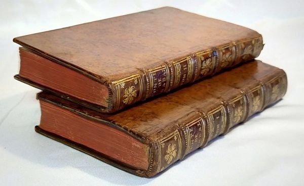Vellum Le Comte de Gabalis 1742 Occult Sciences Secret Philosophy Villars 2 Vols (1 of 10)