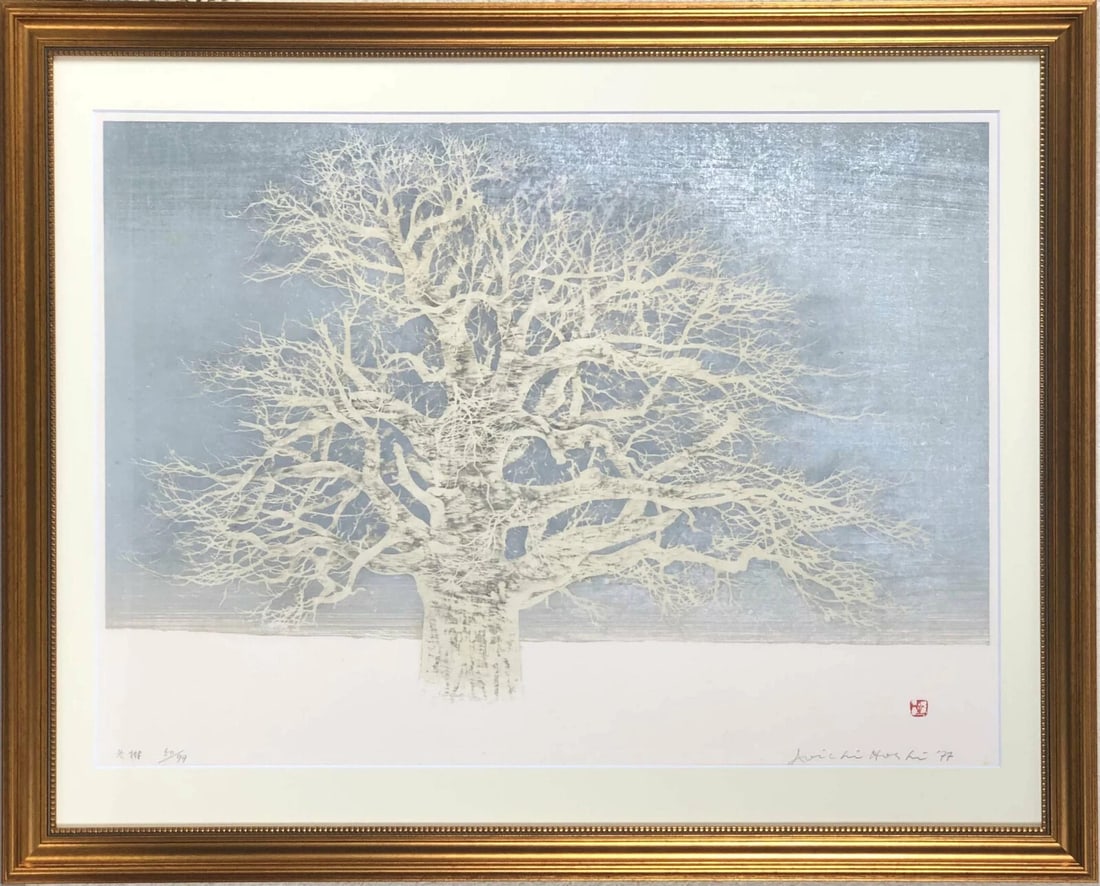 autographed and framed - Joichi Hoshi "Fuyuki" Woodblock Edition (1 of 1)