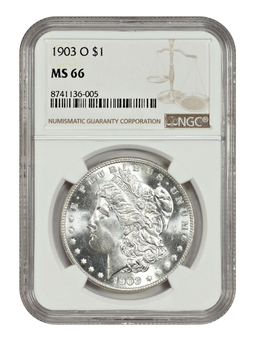 Low Mintage Date - 1903-O $1 NGC MS66 - Morgan Dollar: Low Mintage Date - 1903-O $1 NGC MS66 - Morgan Dollar This listing features Low Mintage Date - 1903-O $1 NGC MS66 - Morgan Dollar. Item specifics are provided below. Item Specifics: Certification: