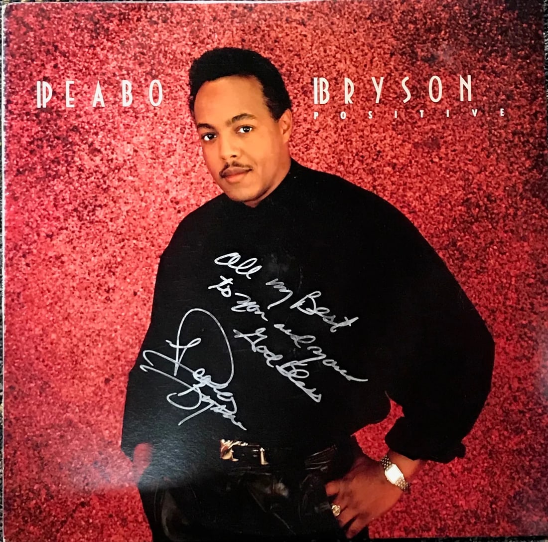 (JSA) Peabo Bryson Autographed "Positive" Vinyl Record (1 of 2)