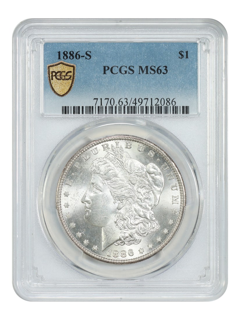 Morgan Dollar - 1886-S $1 PCGS MS63 (1 of 4)