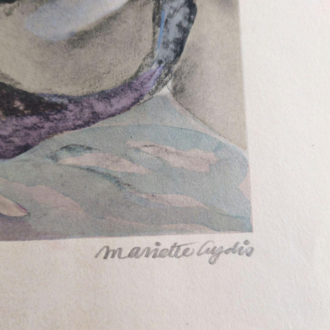 Mal Mariette Lydis Signed Original Lithograph Les Fleurs du - 3