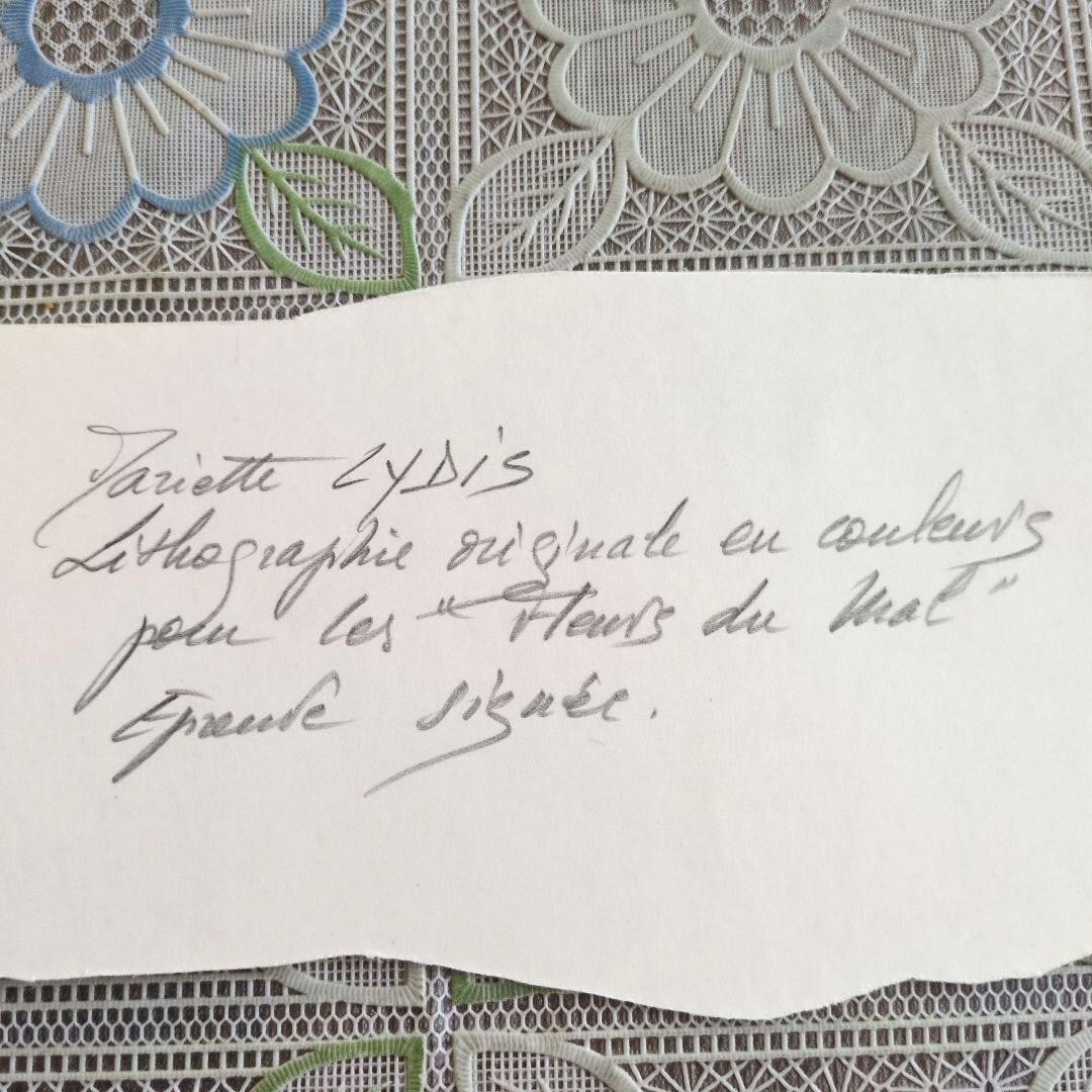 Mal Mariette Lydis Signed Original Lithograph Les Fleurs du - 7