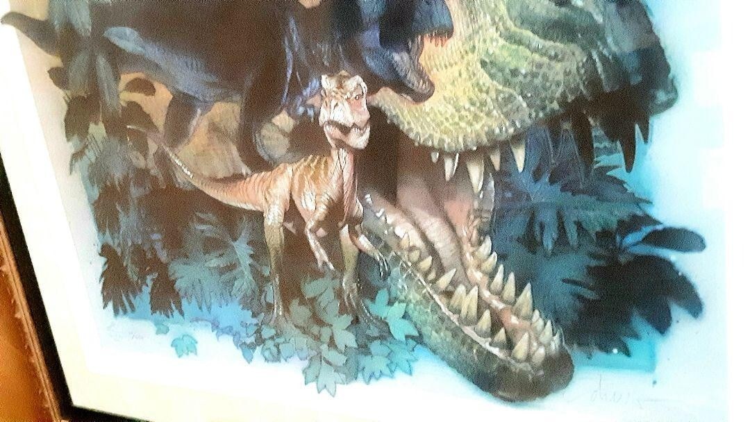 Framed Drew Struzan Lost World GICLEE Edition 30/ 250 Autographed - 3