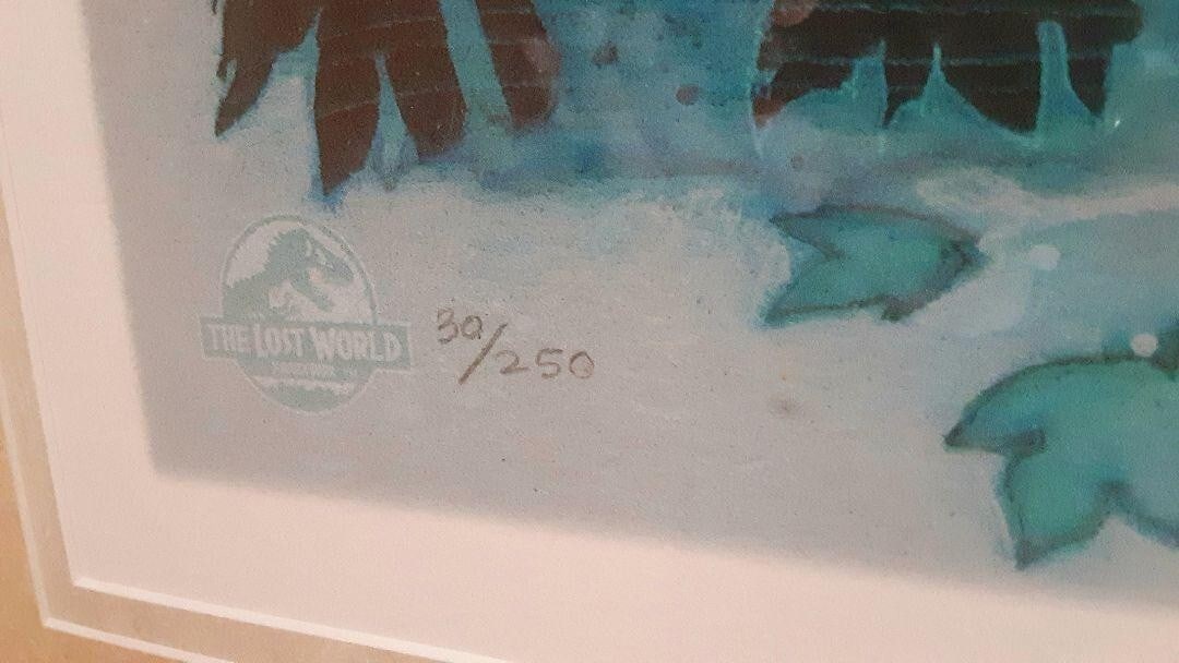 Framed Drew Struzan Lost World GICLEE Edition 30/ 250 Autographed - 8