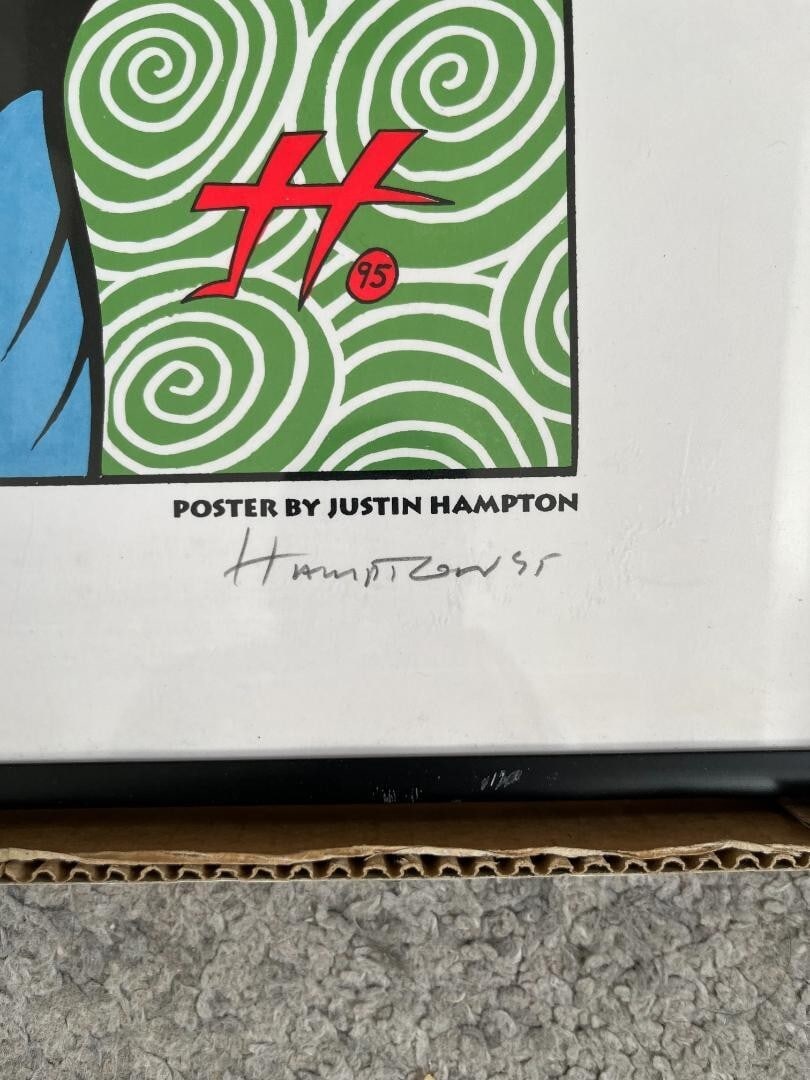 Hampton PJ Harvey poster signed by the author Justin - 2