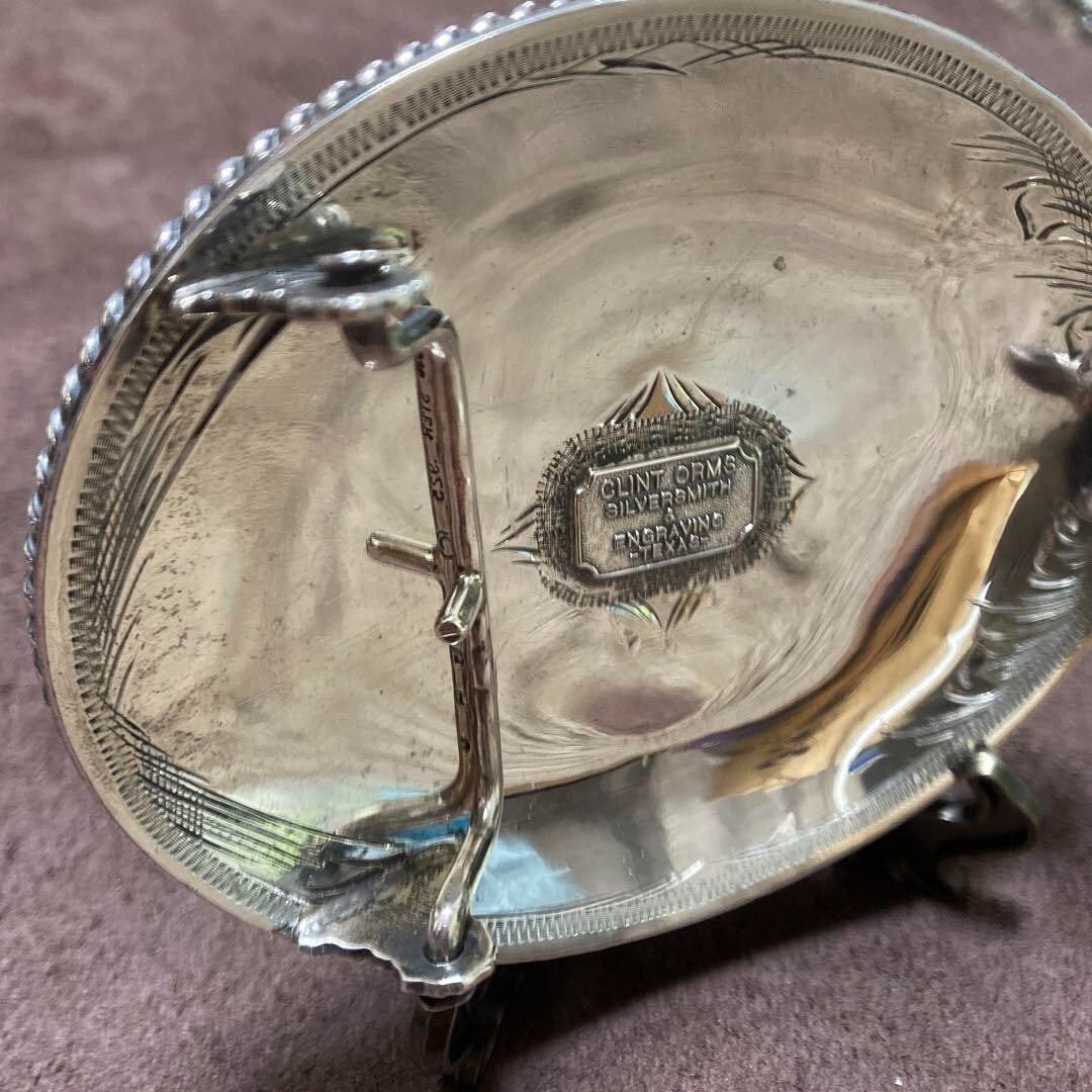 10K CLINT ORMS Trophy Buckle Sterling Silver 925 silver smith RARE - 5