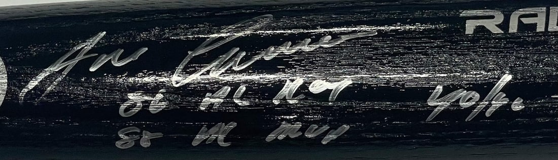 (JSA) Jose Canseco Autographed Multi Inscribed Rawlings Bat - 2