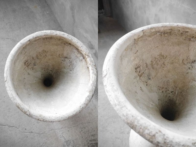 vintage - Antique Willy Guhl planter - height 79.5cm - diameter 45cm - 3