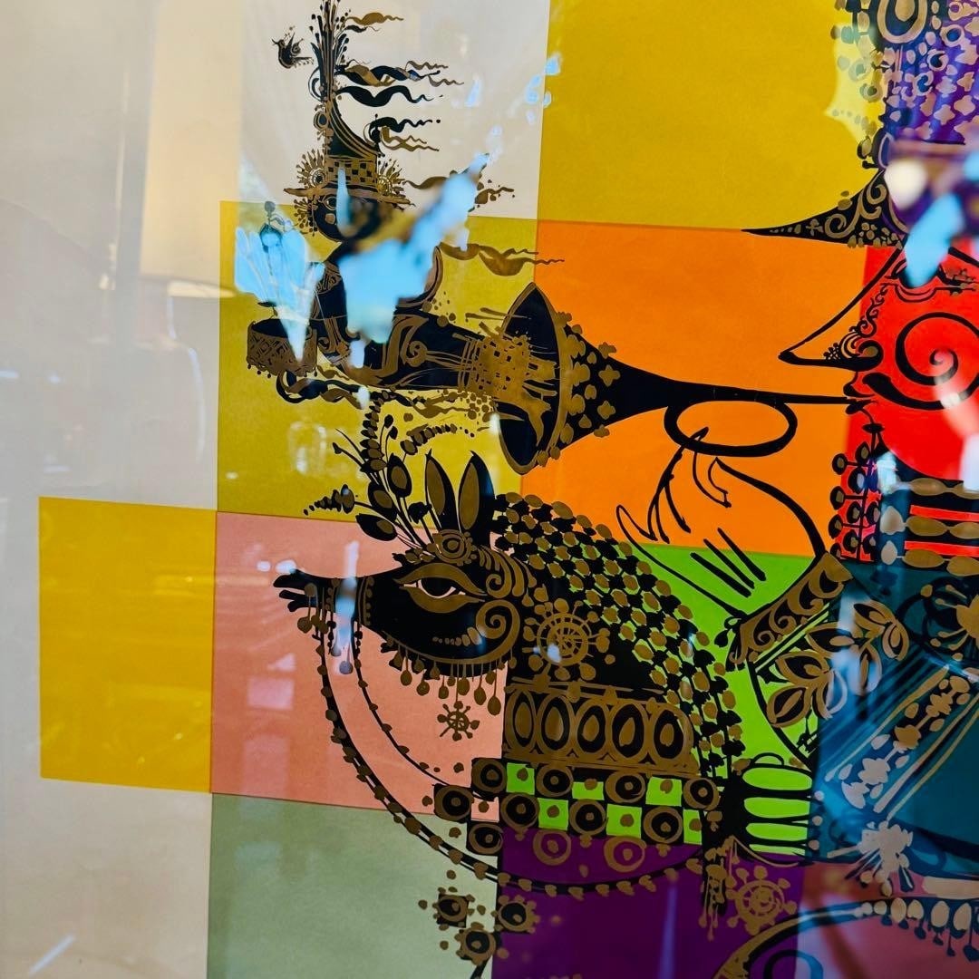 Art Bjrn Wiinblad 1968 A.B.C. Teatret Original Poster Signed Twice Denmark - 2